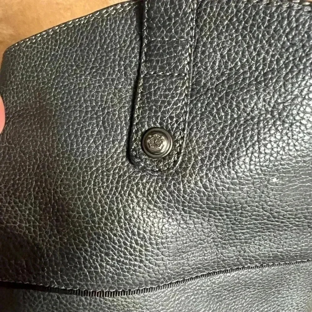 Knee-high high heeled, Sam Edelman, leather boot in charcoal gray - Picture 4 of 5